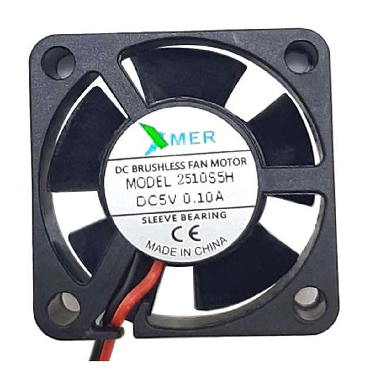 Xmer 25X25X10Mm 5V 0.10A 2Kablolu Fan