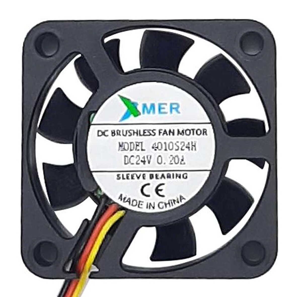 Xmer 40X40X10Mm 24V 0.10A 3 Kablolu Fan
