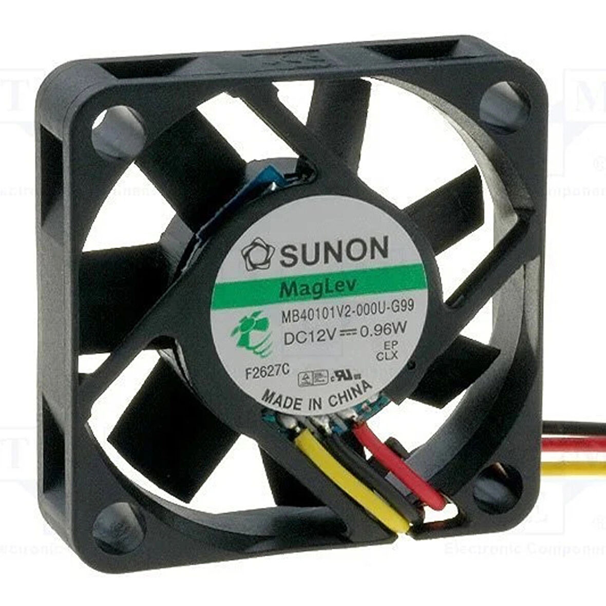 Sunon 40x40x10mm 12v 0,96W/0,08A 2 Kablo Fan BM40101V2