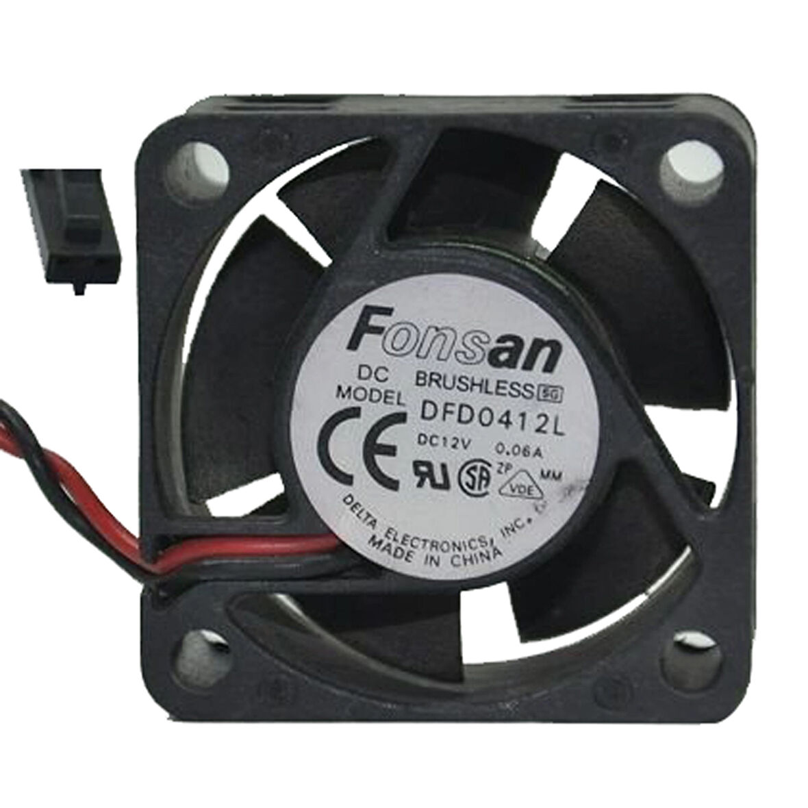 Fonsan 40x40x20mm 12v 0,06A 2 Kablo Fan DFD0412L
