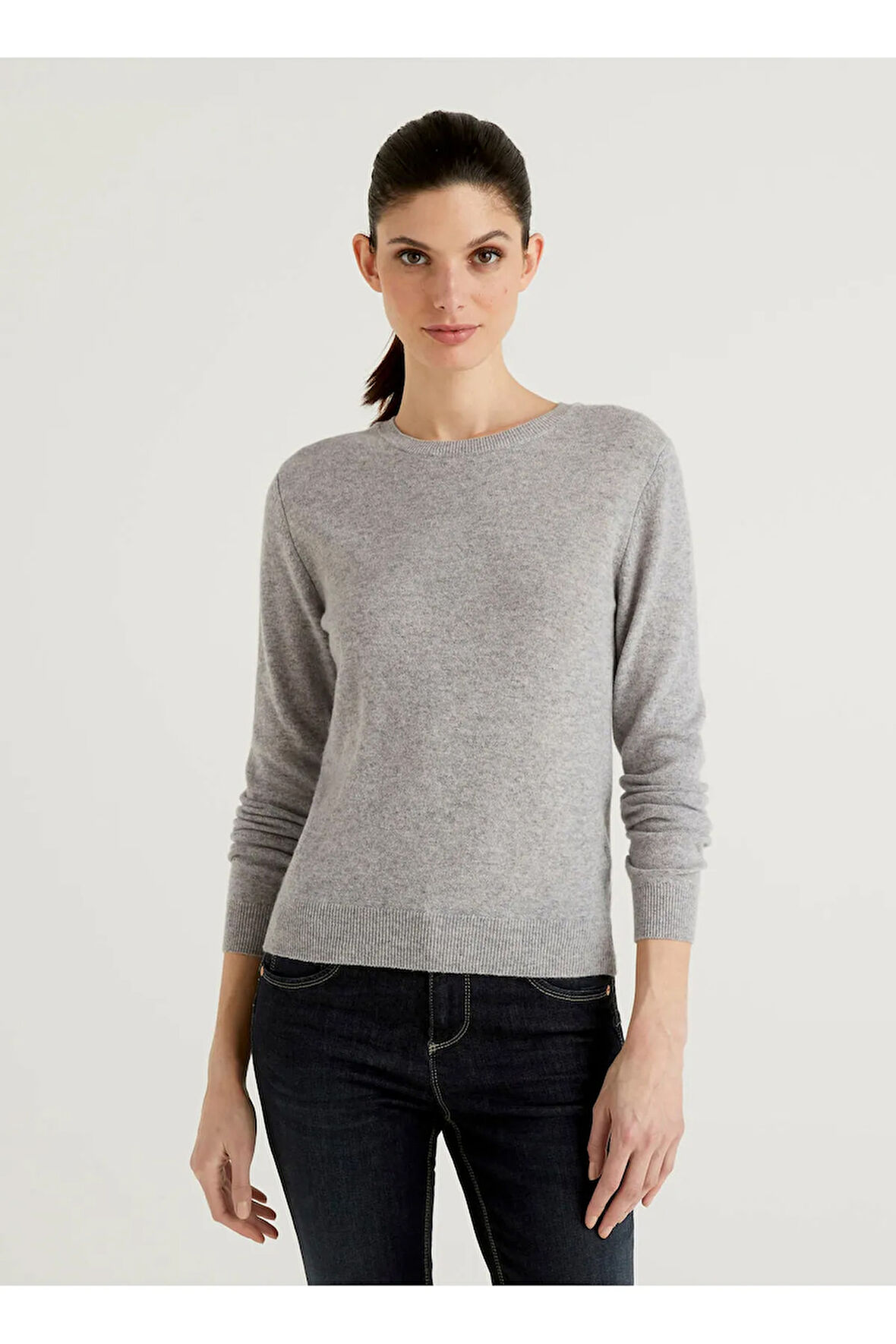 United Colors Of Benetton Kadın / Kız Gri Kazak (Model Kodu: 123A1002D1K01 )