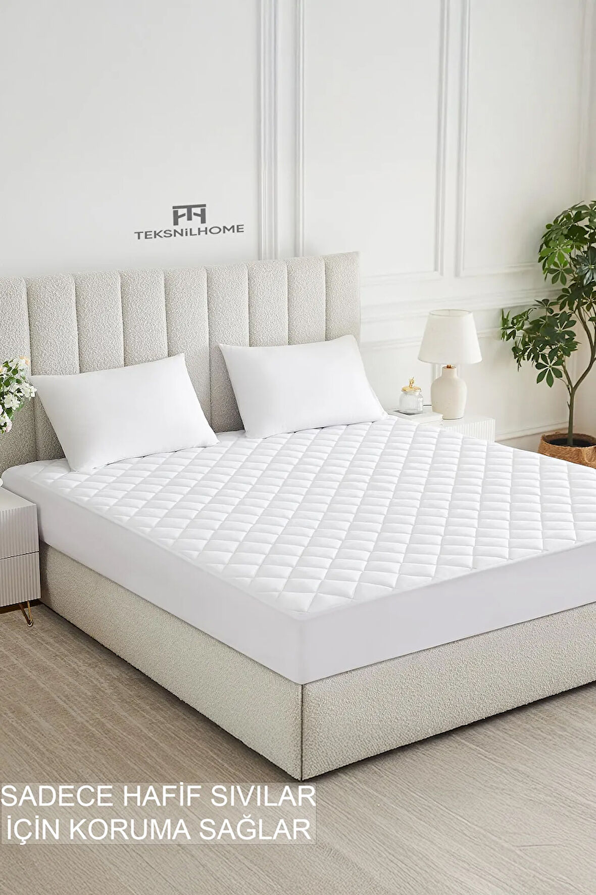 %100 Mikrofiber Kapitone Yatak Koruyucu Alez Full Kenar Çarşaf Fitted Tek Çift Battal Bebek