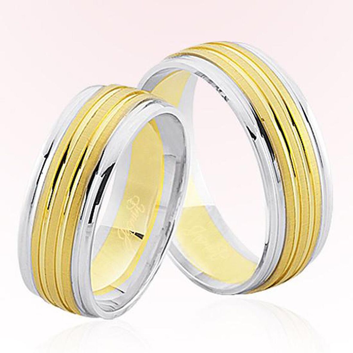 Sarı Beyaz Altın Alyans 8303