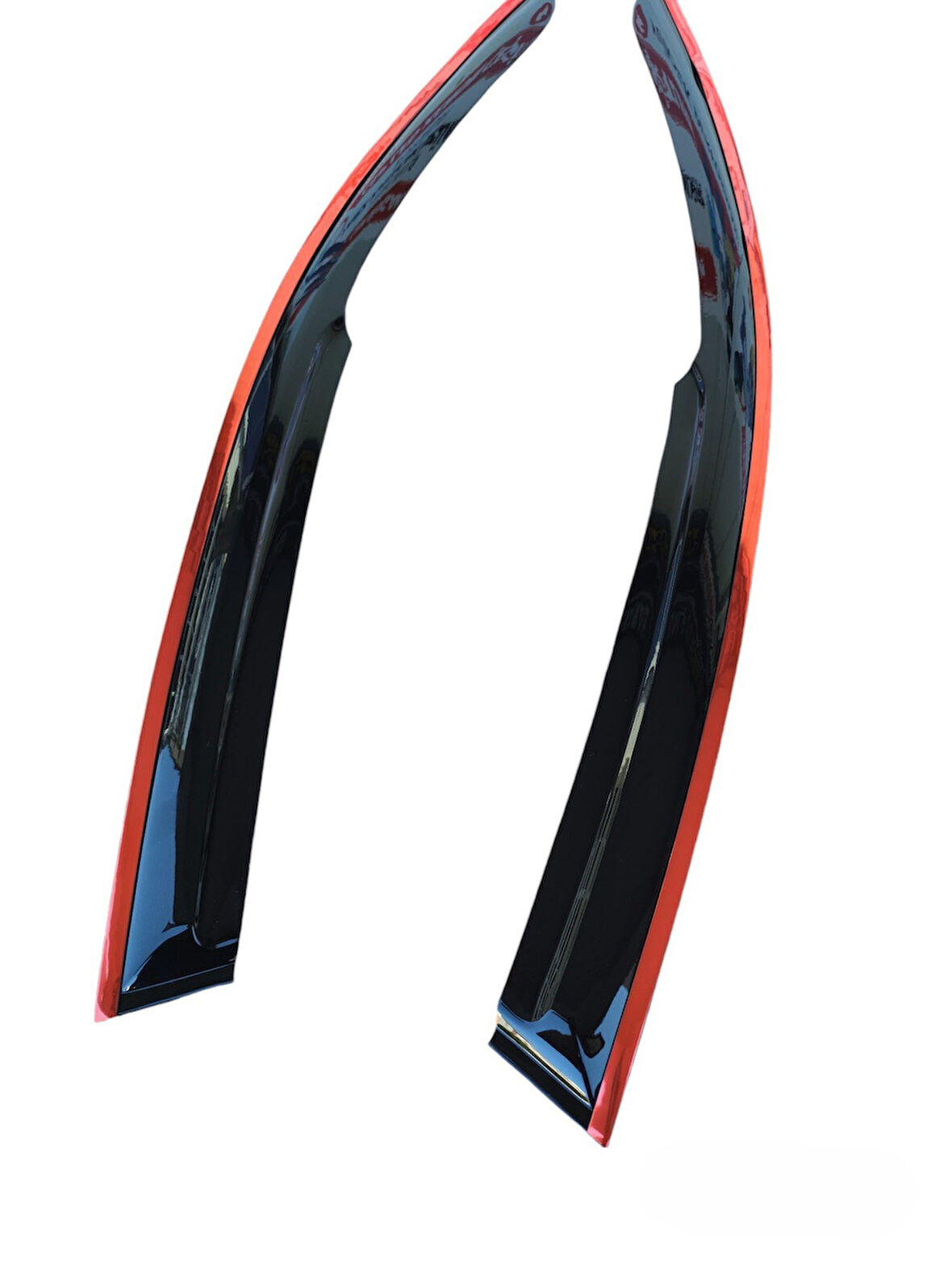 Kia Bongo Düz Kırmızı Kromlu Cam Rüzgarlığı 2006-2020 Arası 2li