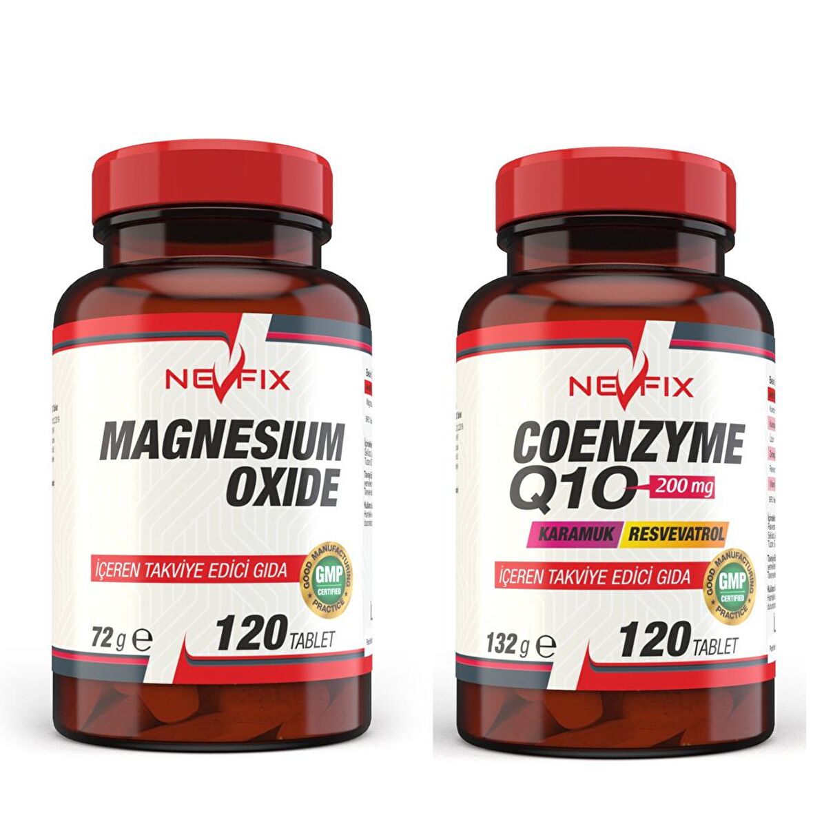 Magnezyum 250 mg 120 Tablet Coenyme Q10 200 Mg 120 Tablet