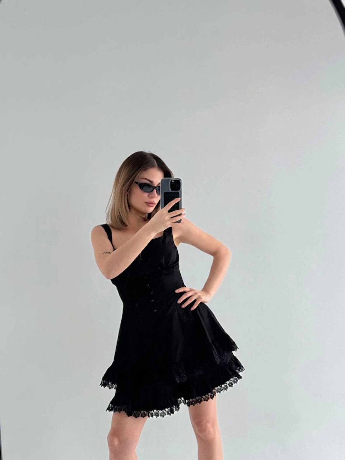 ini Askılı Elbise  iyah