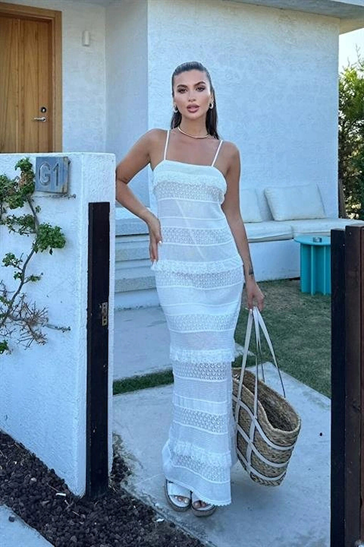 Regina Dantel Detay Elbise 275401