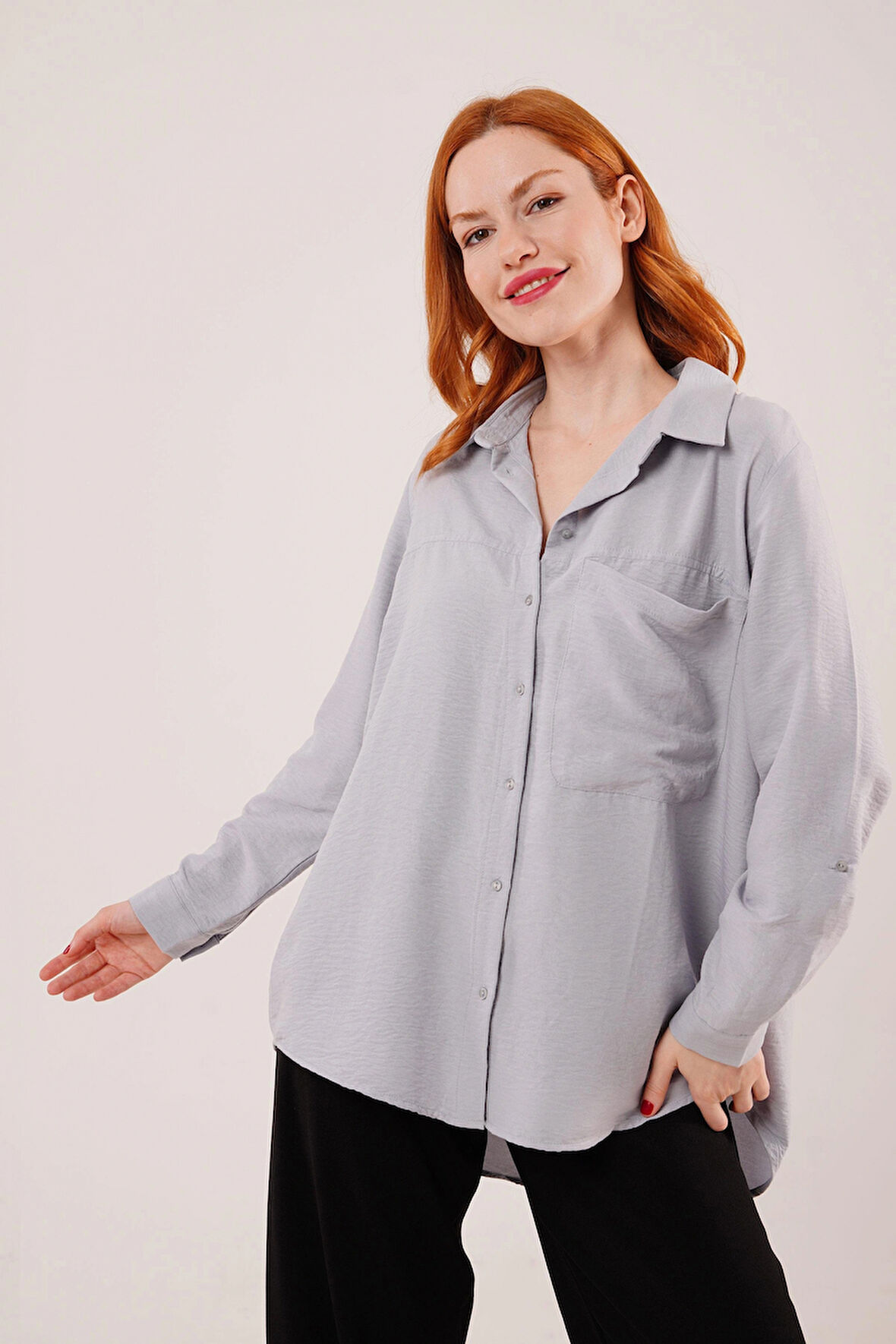 alaş Kesim Cepli Grimelanj Gömlek