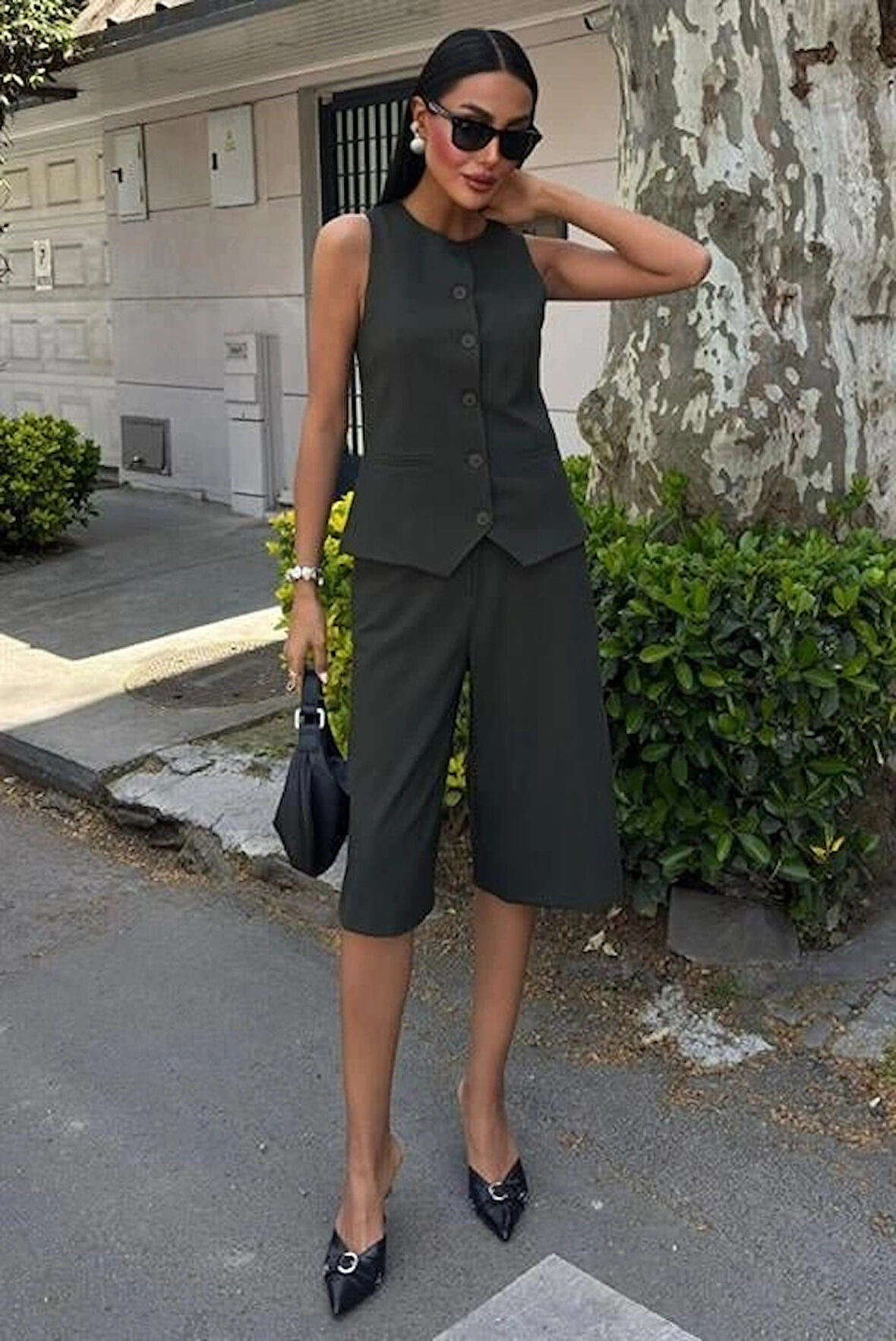 idi Şortlu Ve Yelekli Viscon Takım 10167