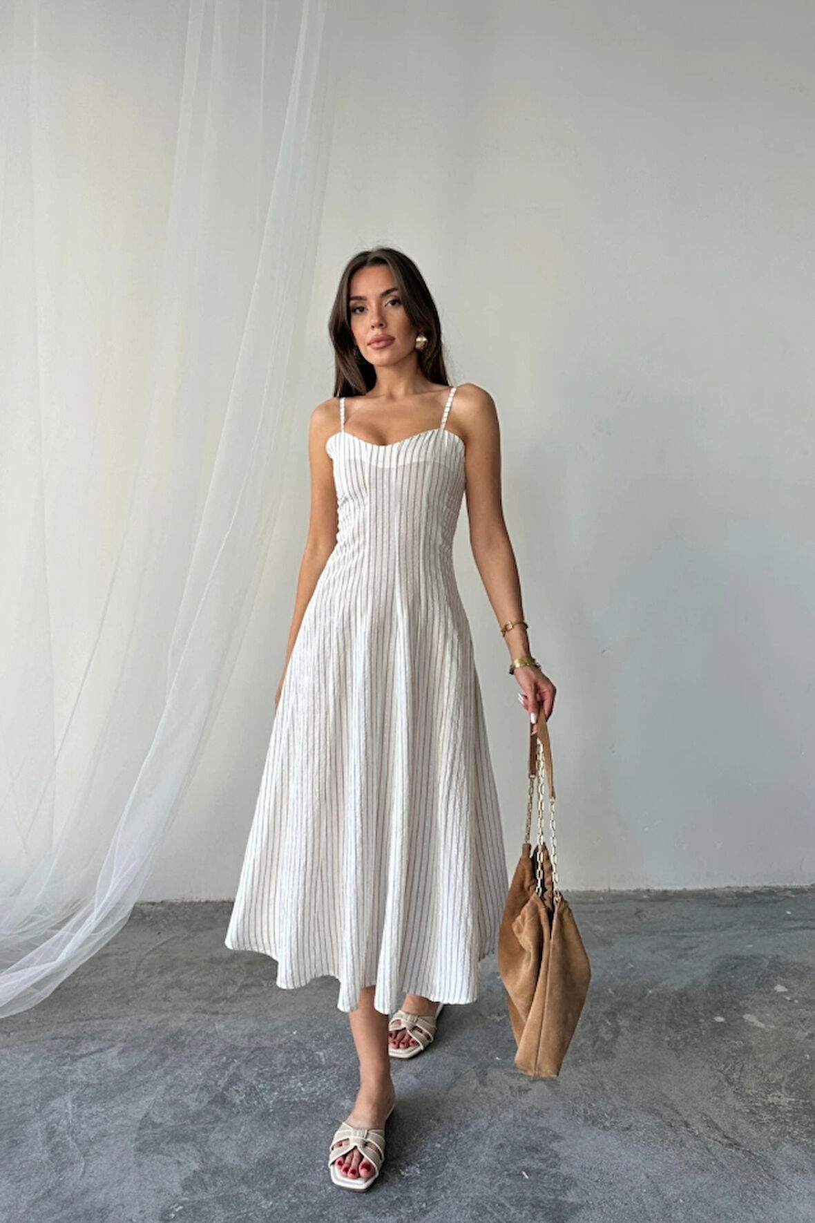 İİ ÇİZGİİ AKII EBİE İDİ BOY  Kahverengi