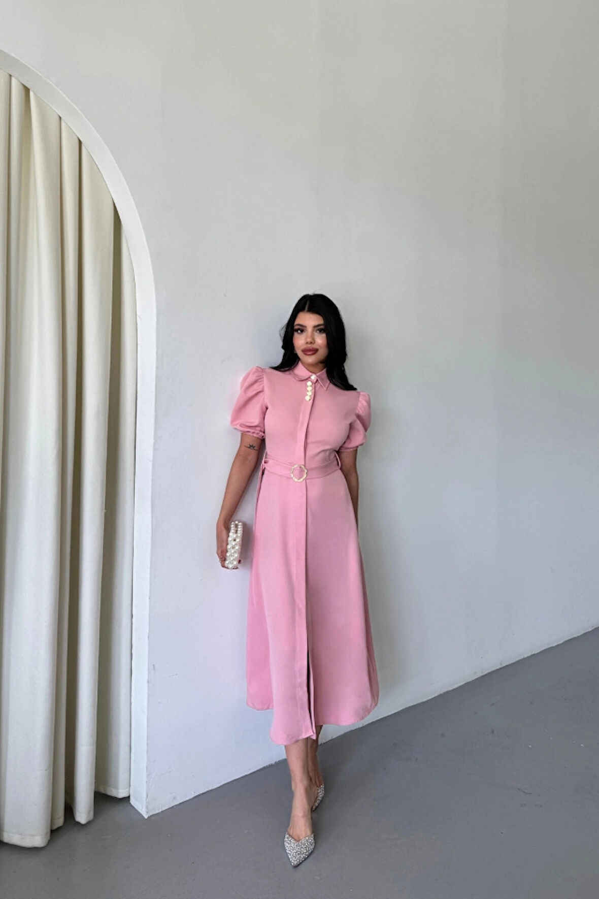 YAKA DÜĞE DETAYI EBİE Pembe