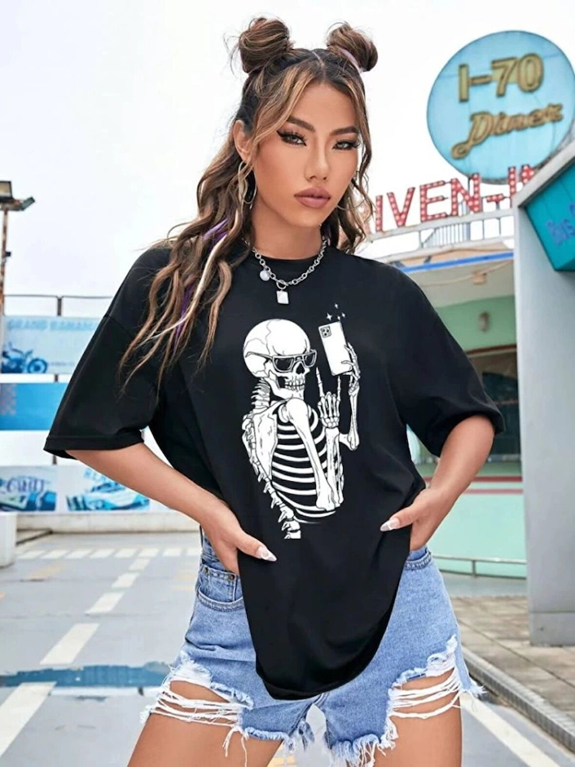 Baskılı Tshirt  iyah