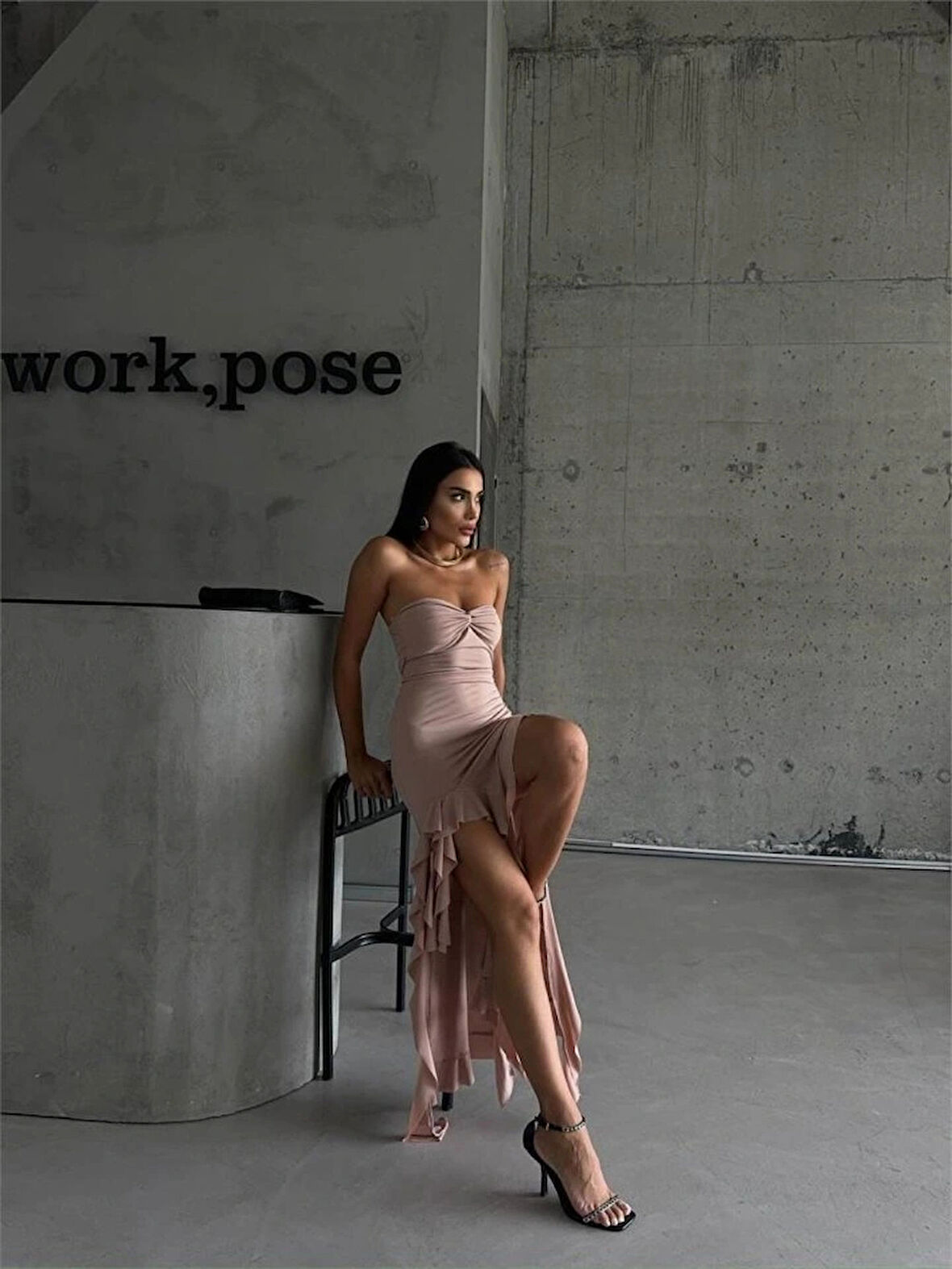 TRABEZ ANDY EBİE YANARI KATI  Bej