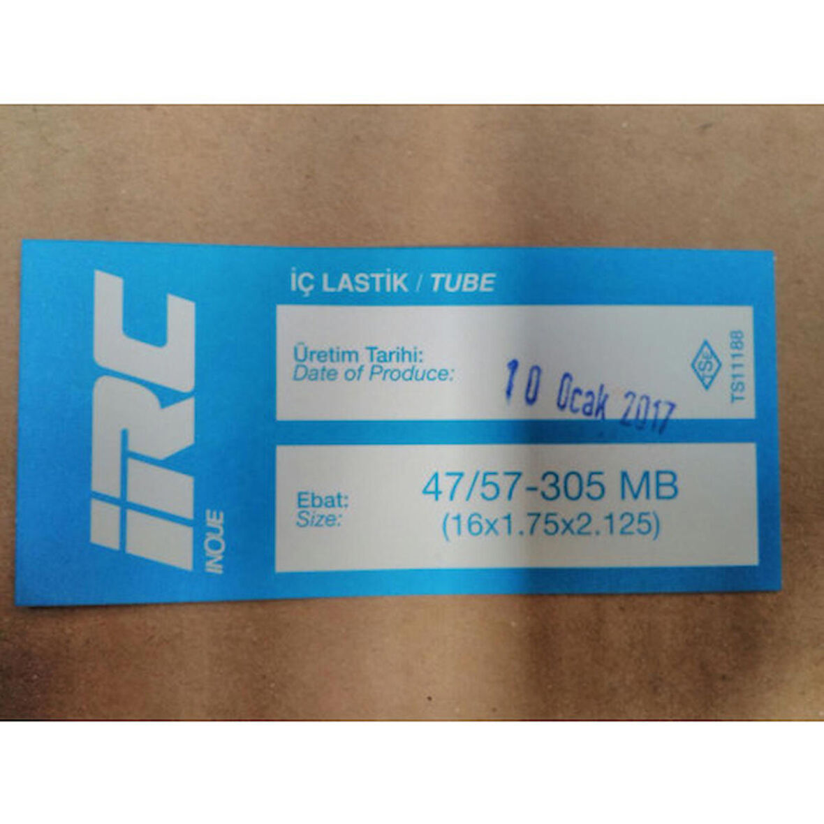 İç Lastik 16x1.75x2.125 (47/57-305 Mb) (8602)