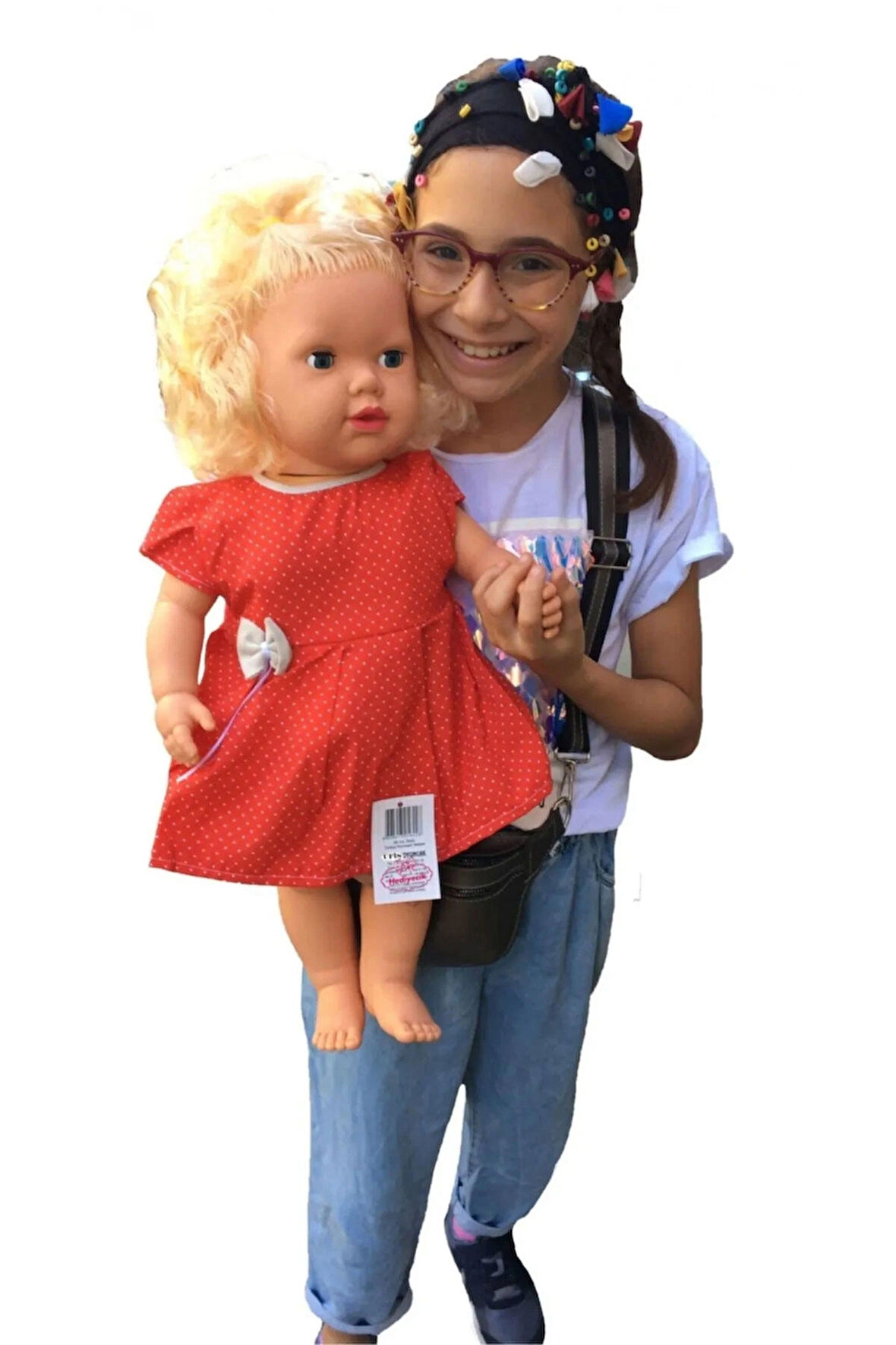 Oyuncak Büyük Boy Türkçe Konuşan Sarışın Et Bebek Oyun Arkadaşım 60 Cm