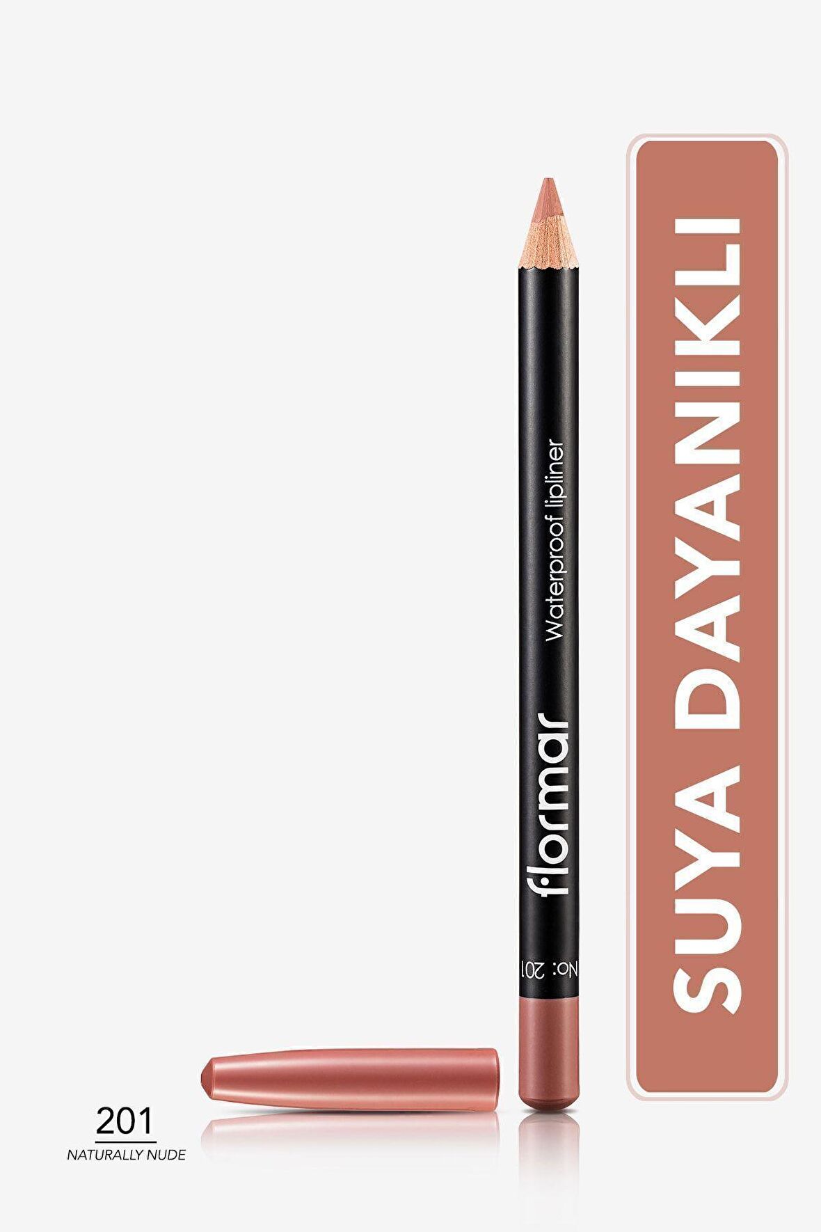 Flormar Suya Dayanıklı Dudak Kalemi - Waterproof Lipliner (Nude) - 201 NTRLLY NUDE - 8690604111015