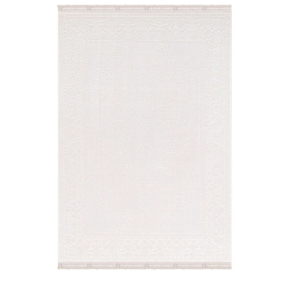 İpek Mekik Halı Blossom 13561 Beyaz Salon Halısı