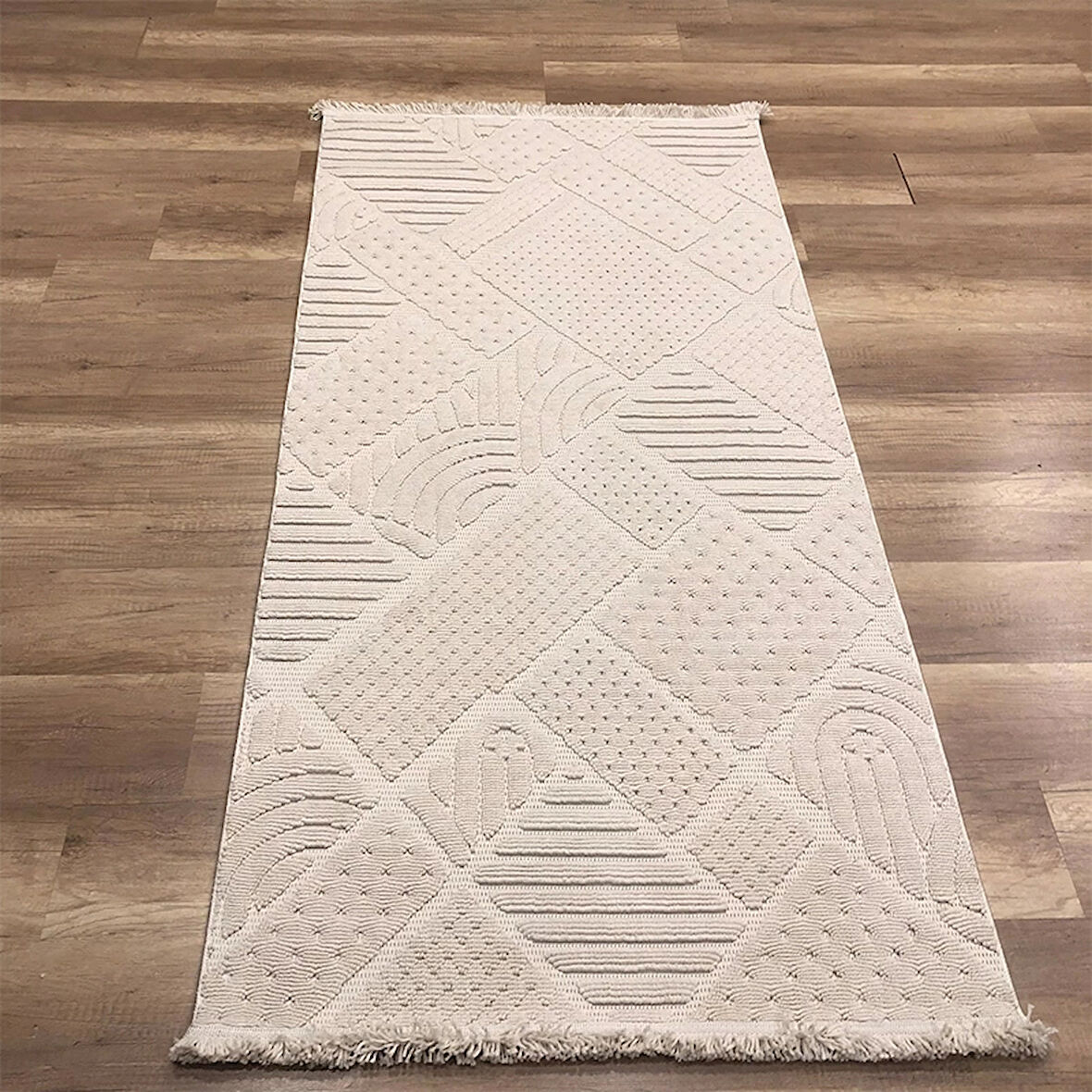Hoom Rugs Mind 1119 Bej Modern İskandinav Kaymaz Taban Halı