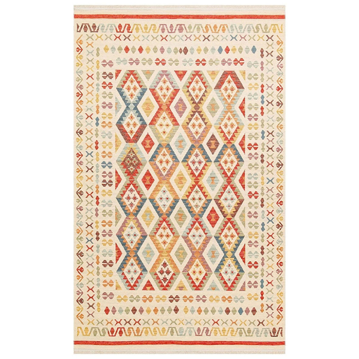 Hoom Rugs VGT 08 Light Multy Yıkanabilir Çift Taraflı Otantik Halı
