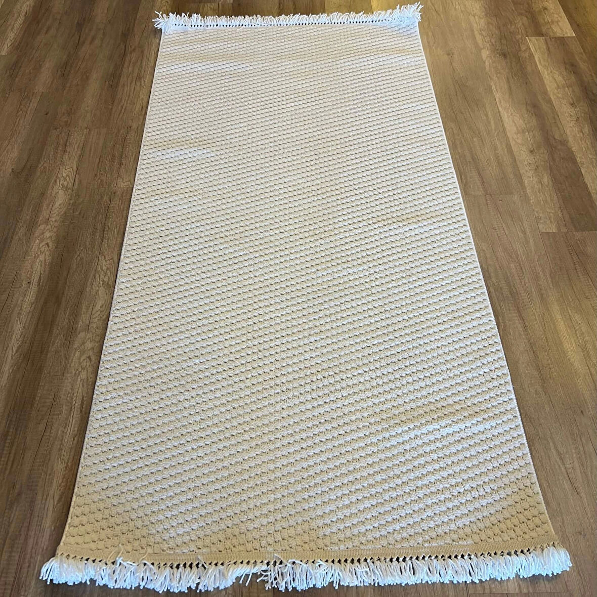 Hoom Rugs Dizayn 1063 Krem Yumuşak Dokulu Desensiz İskandinav Halı