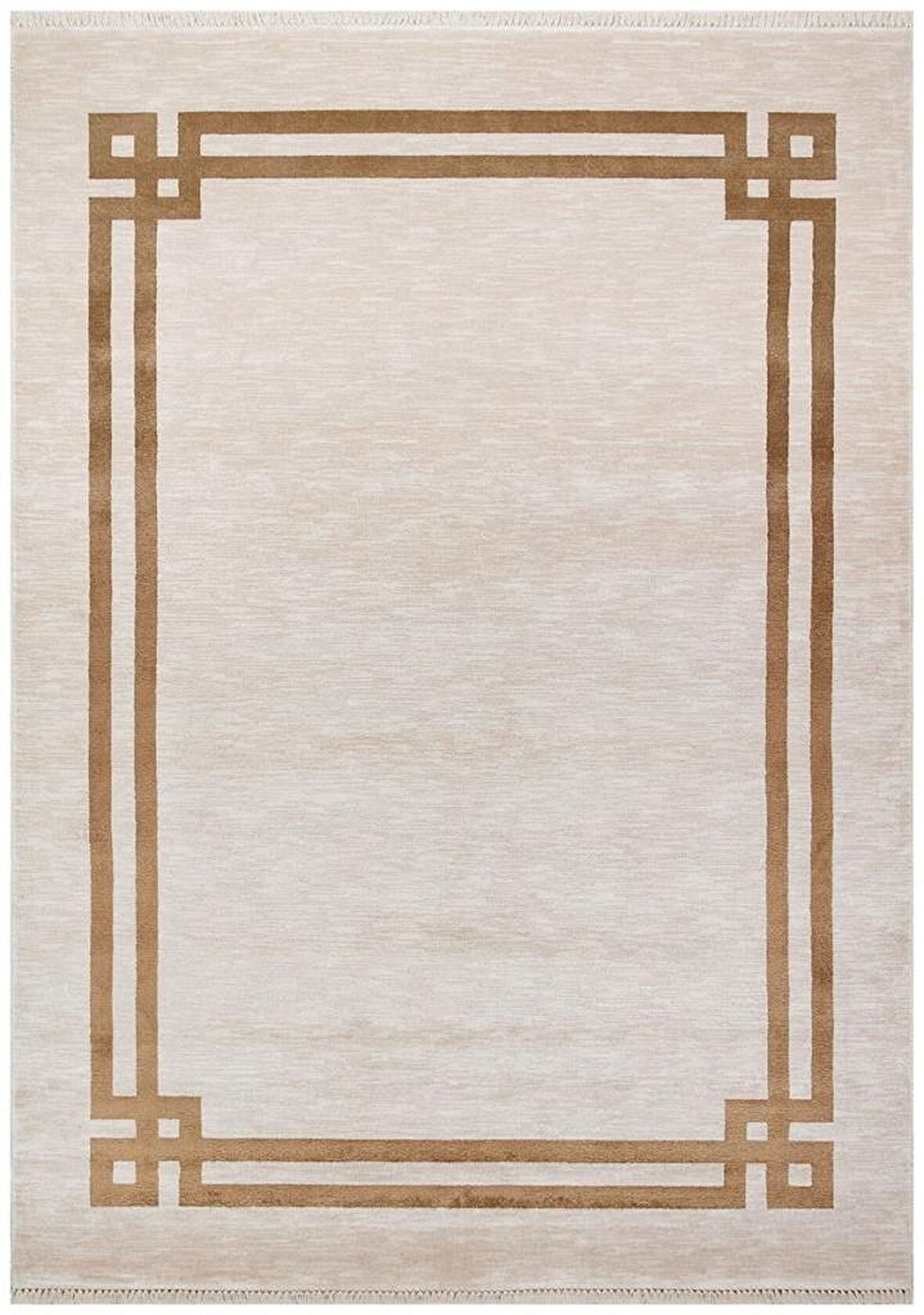 Hoom Rugs York 201 Gold Çerçeveli Modern Salon Halısı
