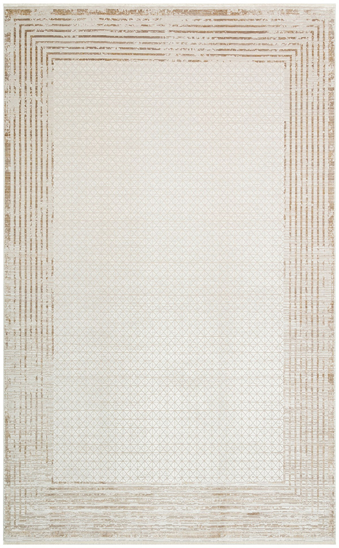 Hoom Rugs Bomonti MHL 01 Cream Gold Viskon & Akrilik Modern Salon Halısı