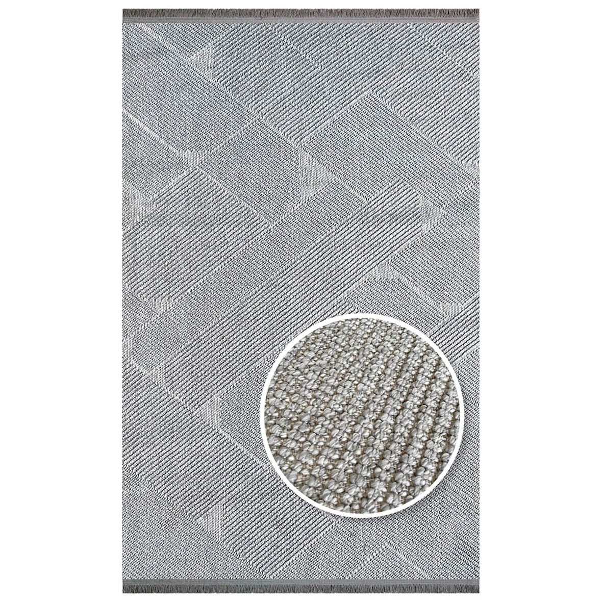 Eko Halı Motto MOT 10 Grey İskandinav Halı