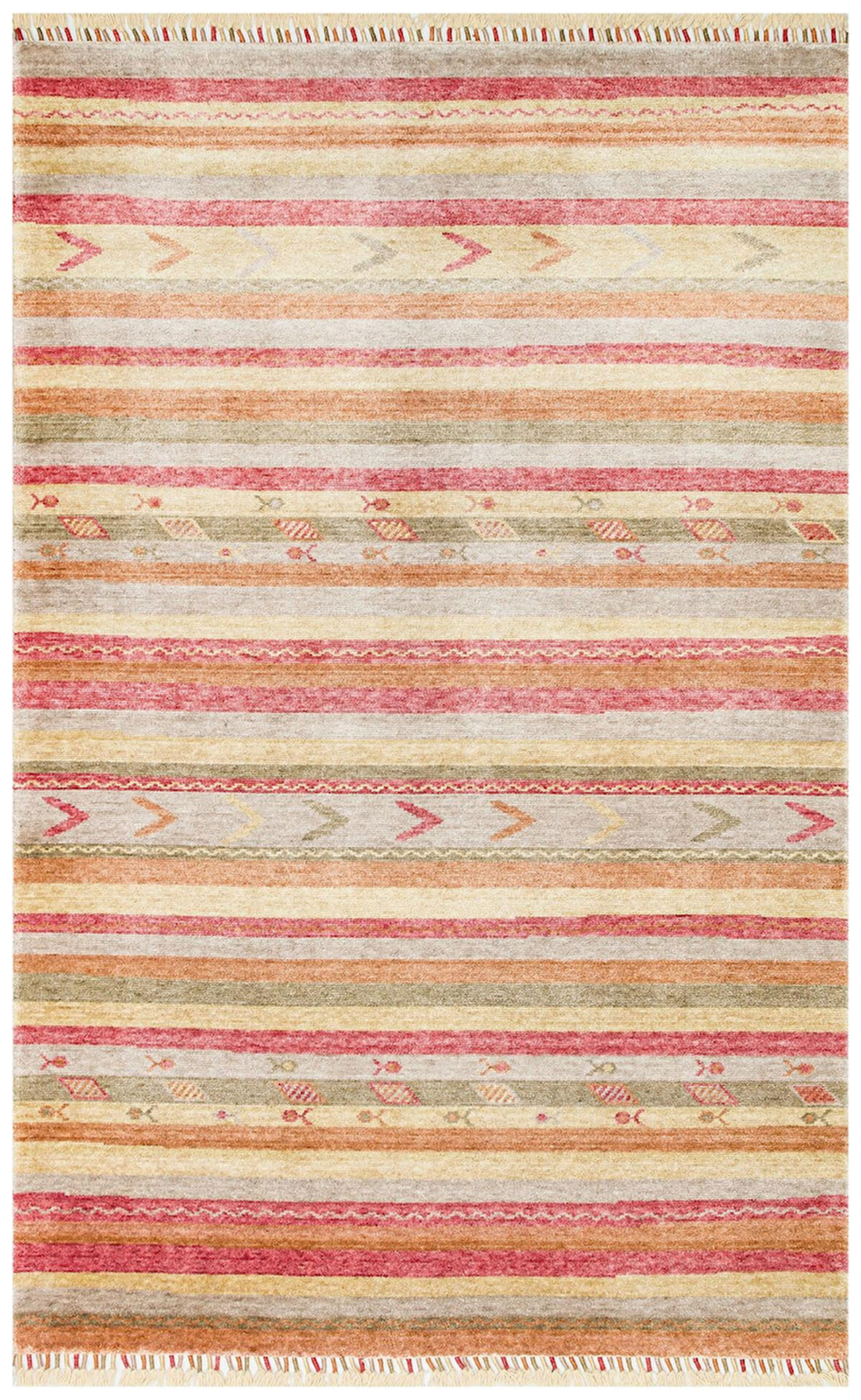 Hoom Rugs Nepal ZR 09 Bambu Viskon Sonbahar Uşak Desenli Halı