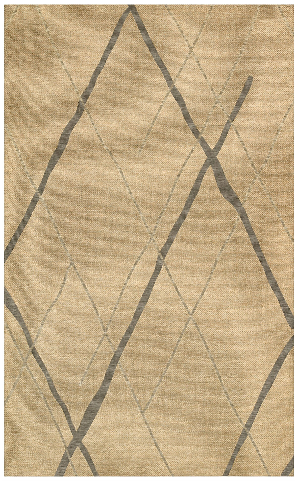 Hoom Rugs Bronx BRN 05 Natural Grey Hasır Görünümlü Kaymaz Tabanlı Dekoratif Kilim