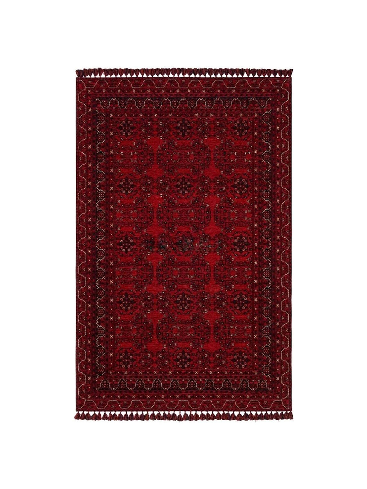 Eko Hali Buhari Bhr 02 Red Dekoratif Kilim