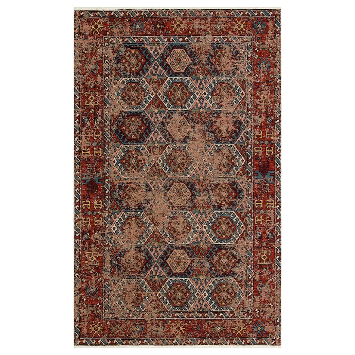 Hoom Rugs Anatolia Qilim ANQ 03 Multy Yıkanabilir Kaymaz Tabanlı Halı