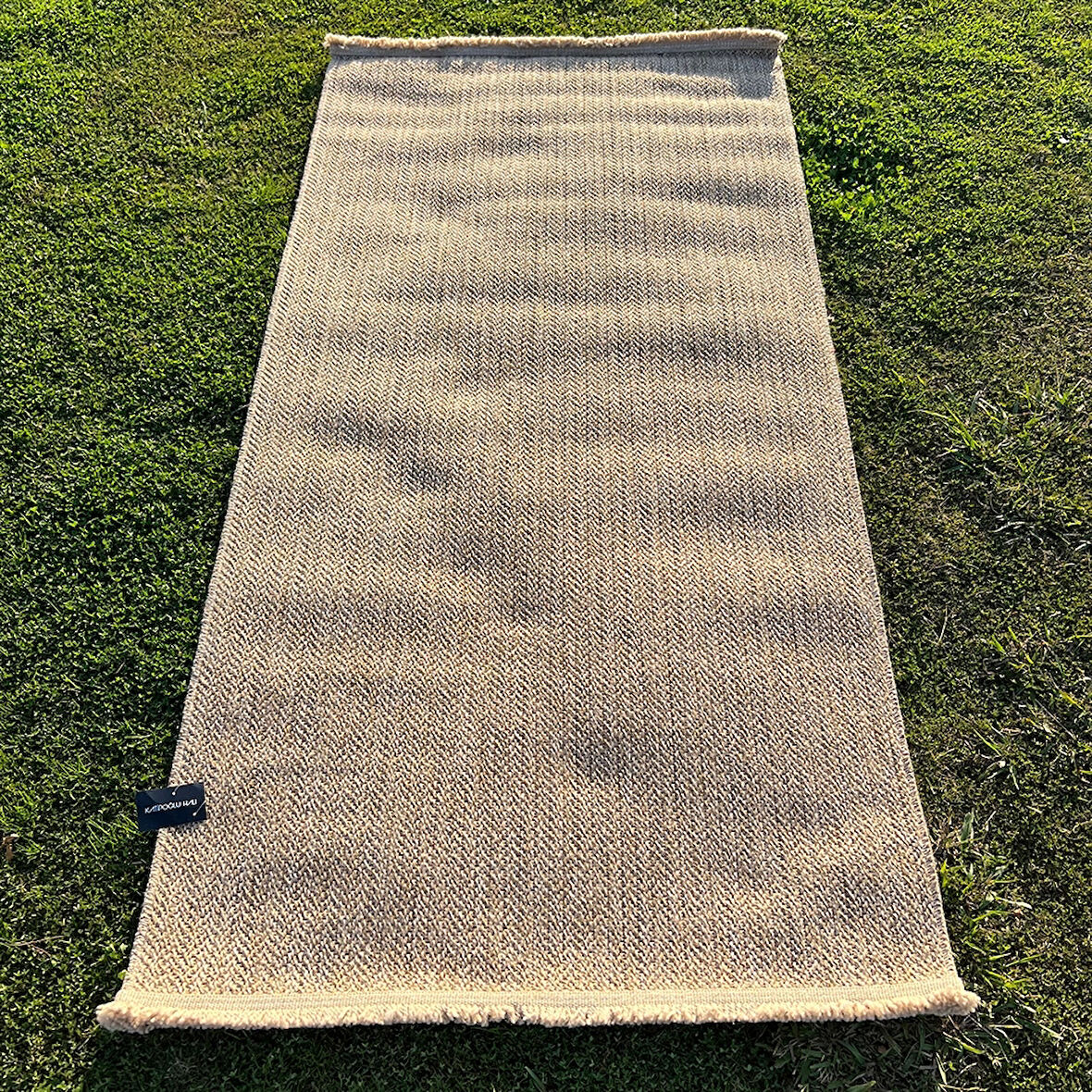 Hoom Rugs India 670 Bej Dokuma Jüt Kilim