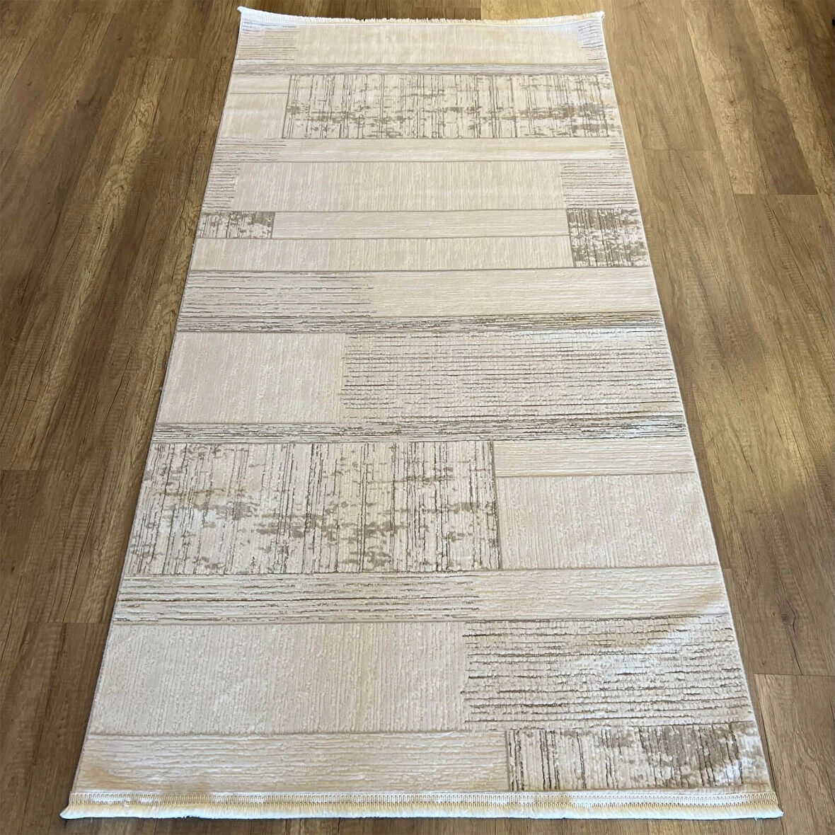 Hoom Rugs Valery 1070 Bej Mikrofiber Modern Halı