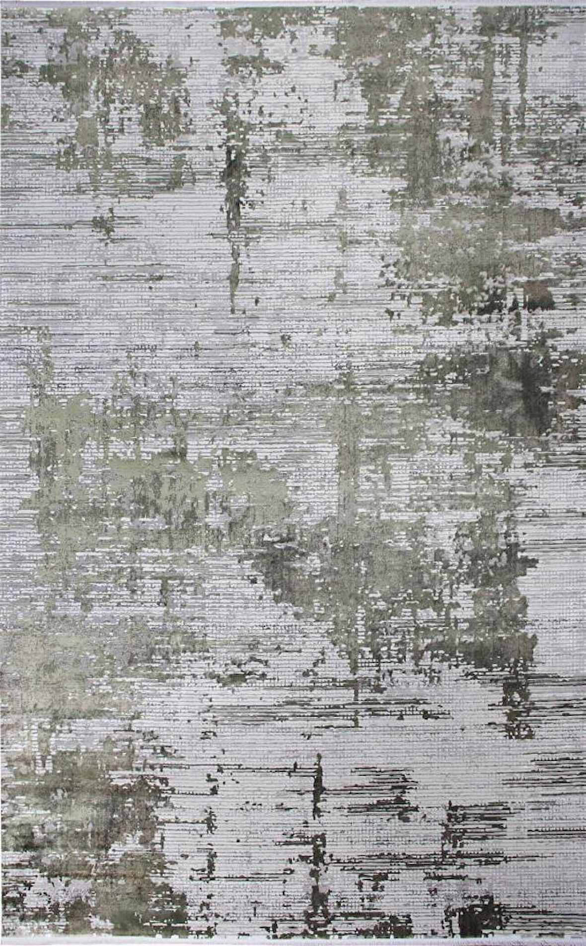 Hoom Rugs Franko FS01 Green Viskon & Akrilik Yüksek Dokulu Modern Salon Halısı