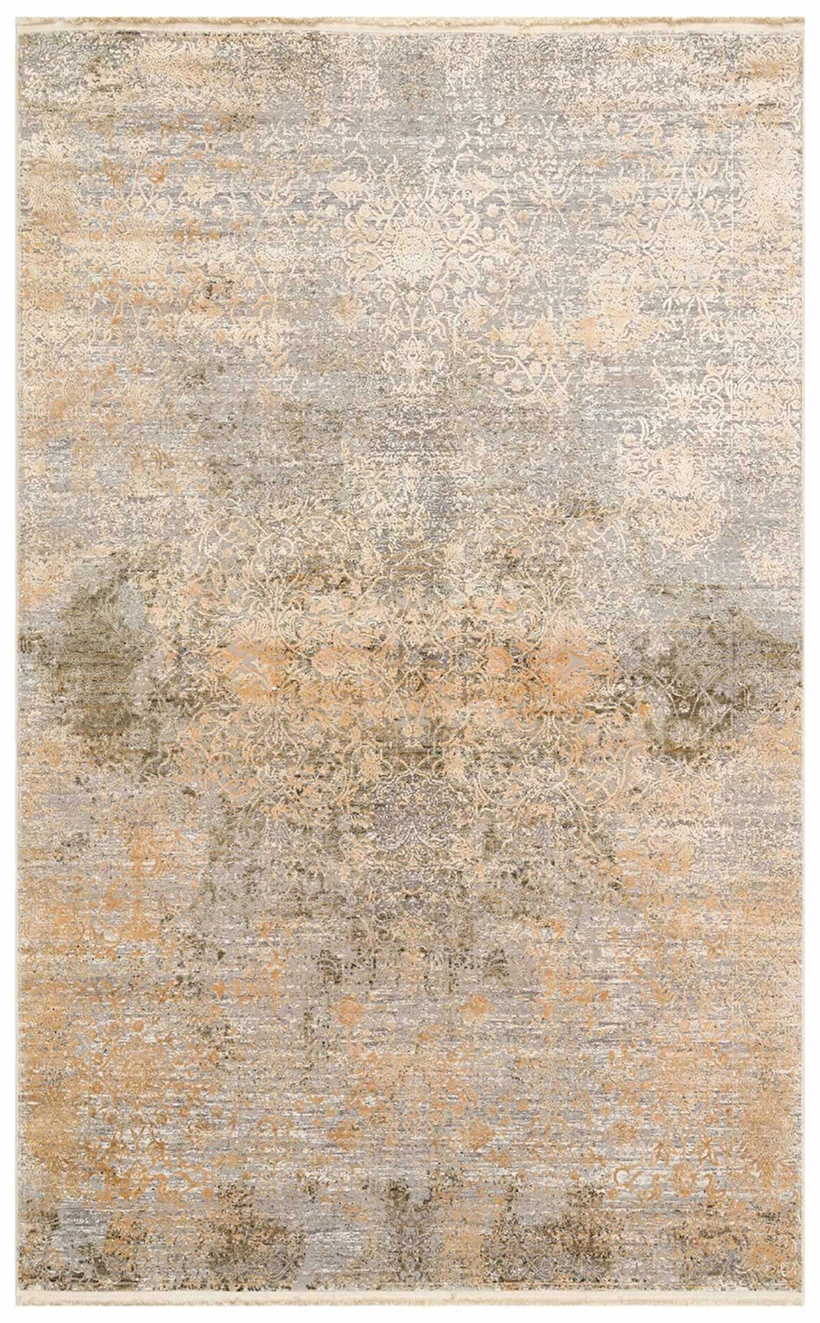 Hoom Rugs Franko Dyed FSD 01 D.Gold Viskon & Akrilik Yüksek Dokulu Modern Salon Halısı