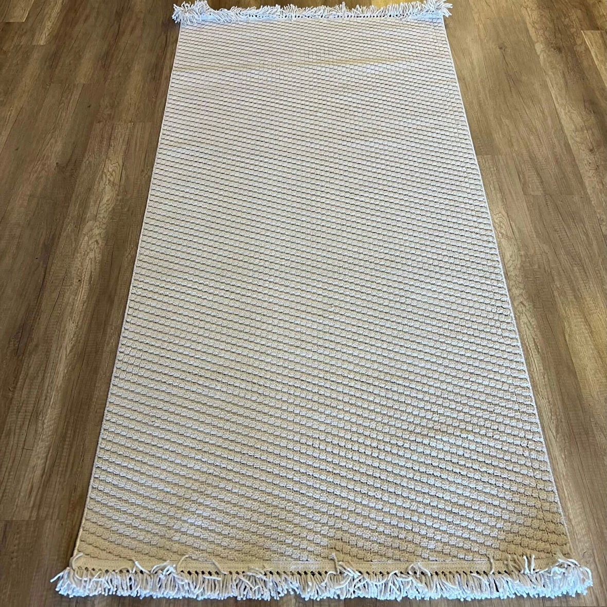 Hoom Rugs Dizayn 1063 Bej Yumuşak Dokulu Desensiz İskandinav Halı