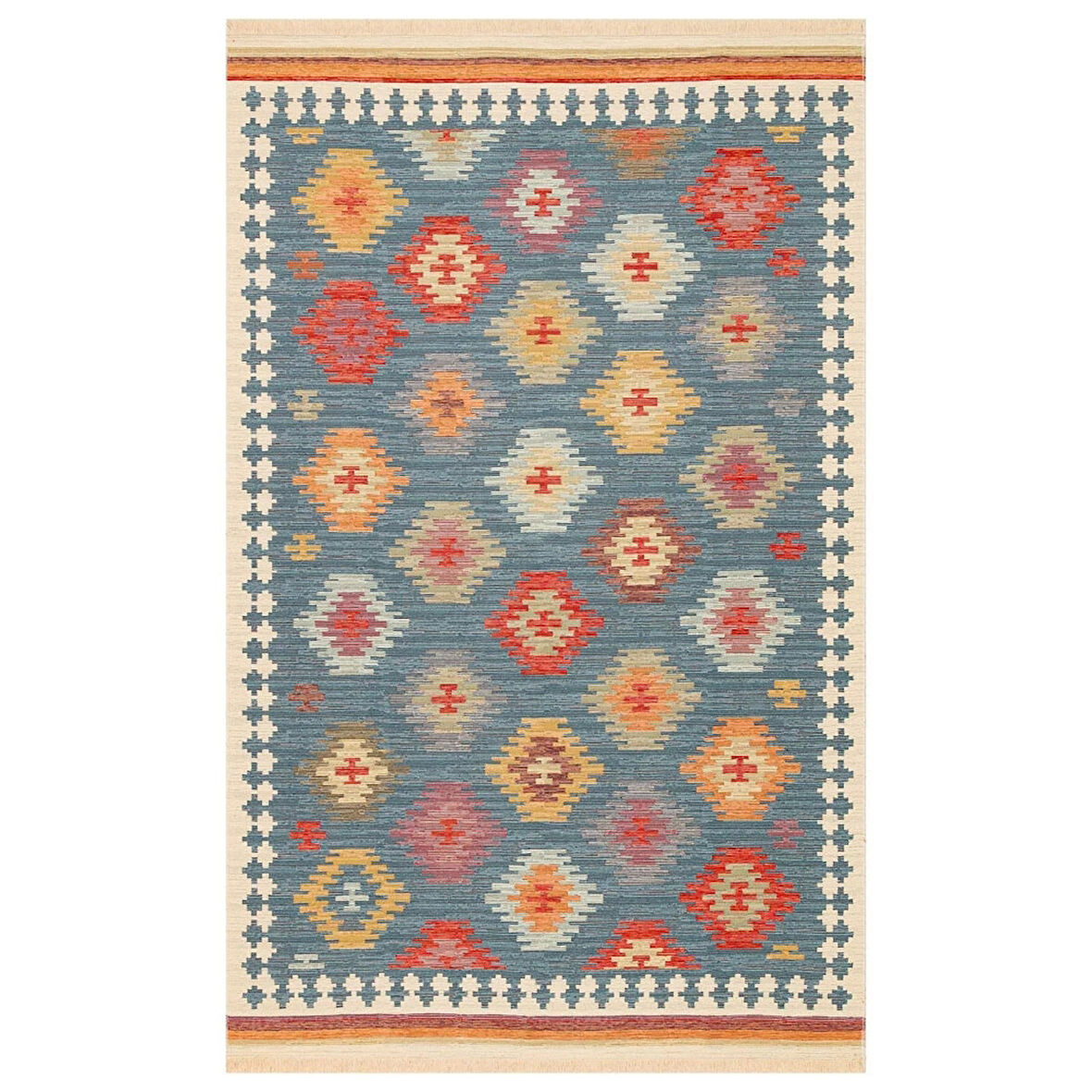 Hoom Rugs VGT 04 Navy Yıkanabilir Çift Taraflı Otantik Halı