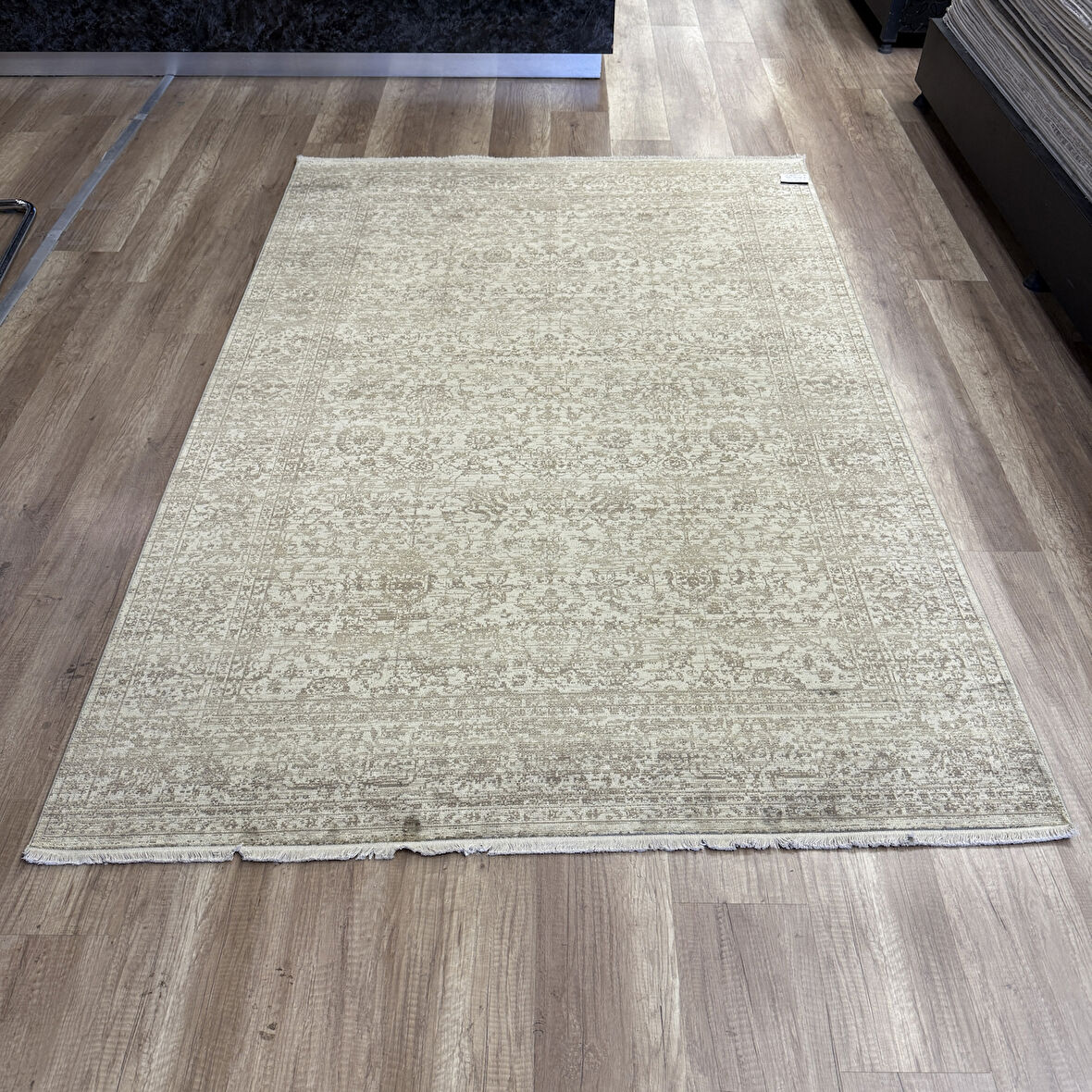 Hoom Rugs Overdye OVR06 Krem Bej Doğal Bambu & Viskon Modern Salon Halısı