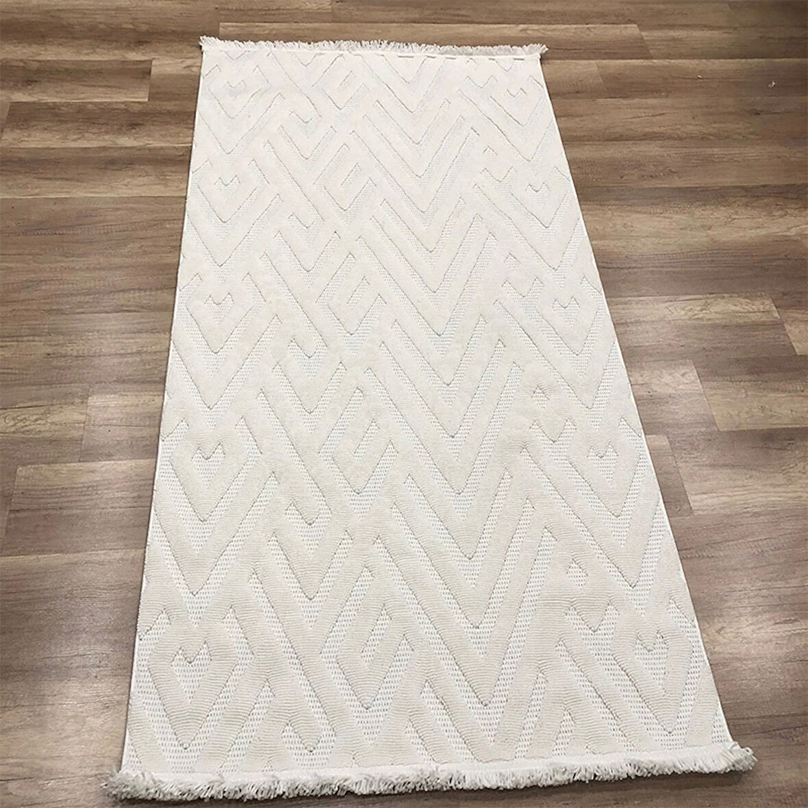 Hoom Rugs Mind 1118 Krem Modern İskandinav Kaymaz Taban Halı