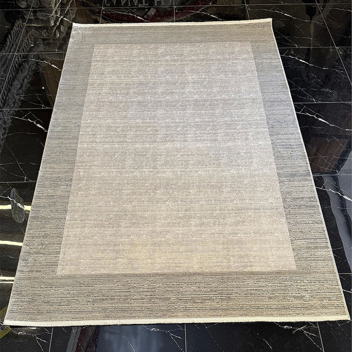 Hoom Rugs Olympıa PLZ 202 Krem Gri Modern Salon Halısı