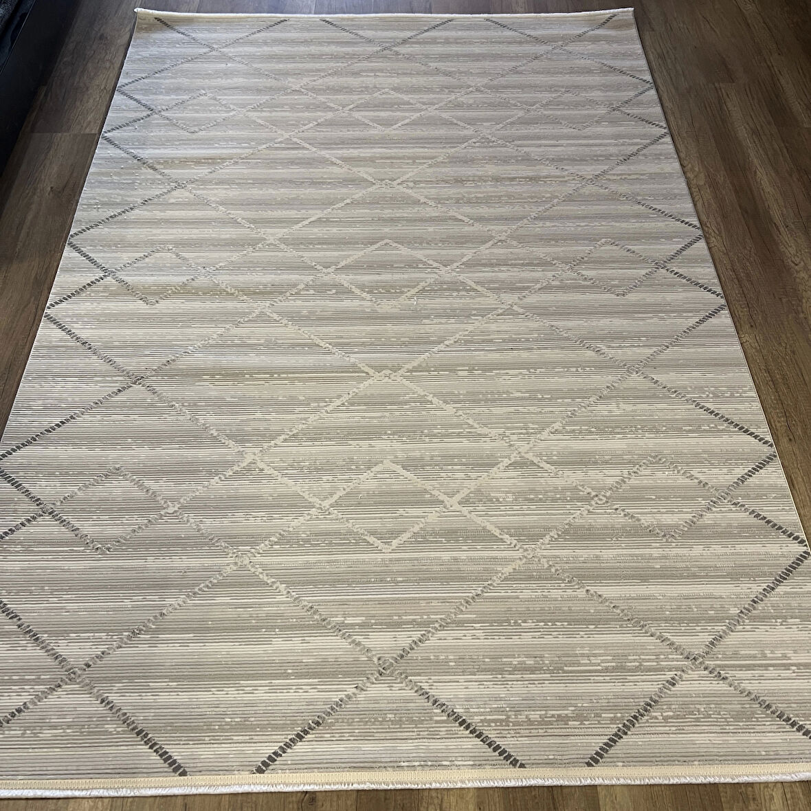 Hoom Rugs Markiz 1095 Gri Modern Pamuk Taban Halı