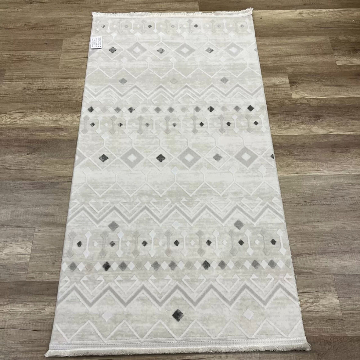 Hoom Rugs Dekor 1056 Gri Kaymaz Taban Antibakteriyel Modern Akrilik Halı