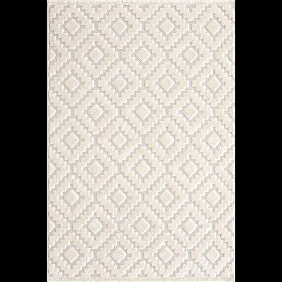 Hoom Rugs Indus 8003 Beyaz İskandinav Halı