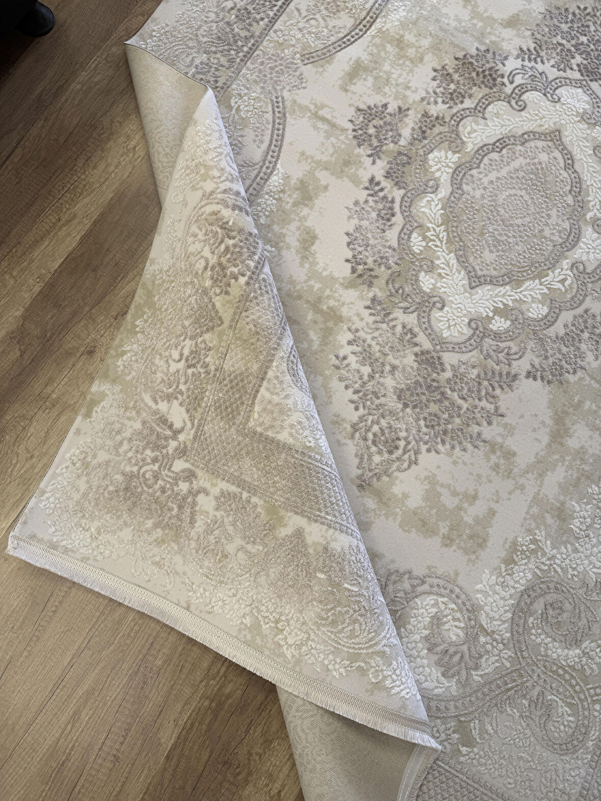 Hoom Rugs Touch 807 Krem Vizon Modern Salon Halısı