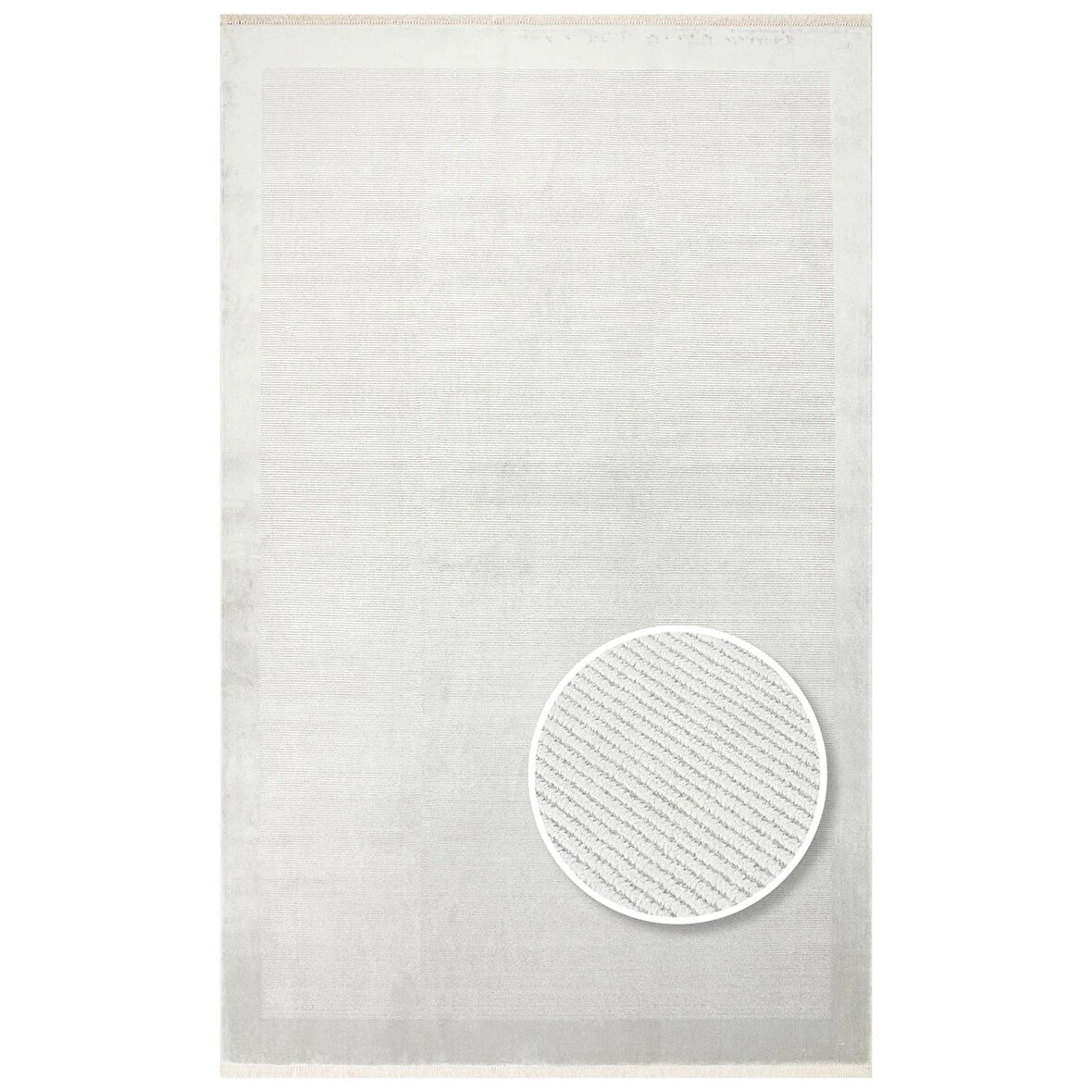 Hoom Rugs Como NAP 02 Grey Viskon & Floş Sık Dokuma Modern Salon Halısı