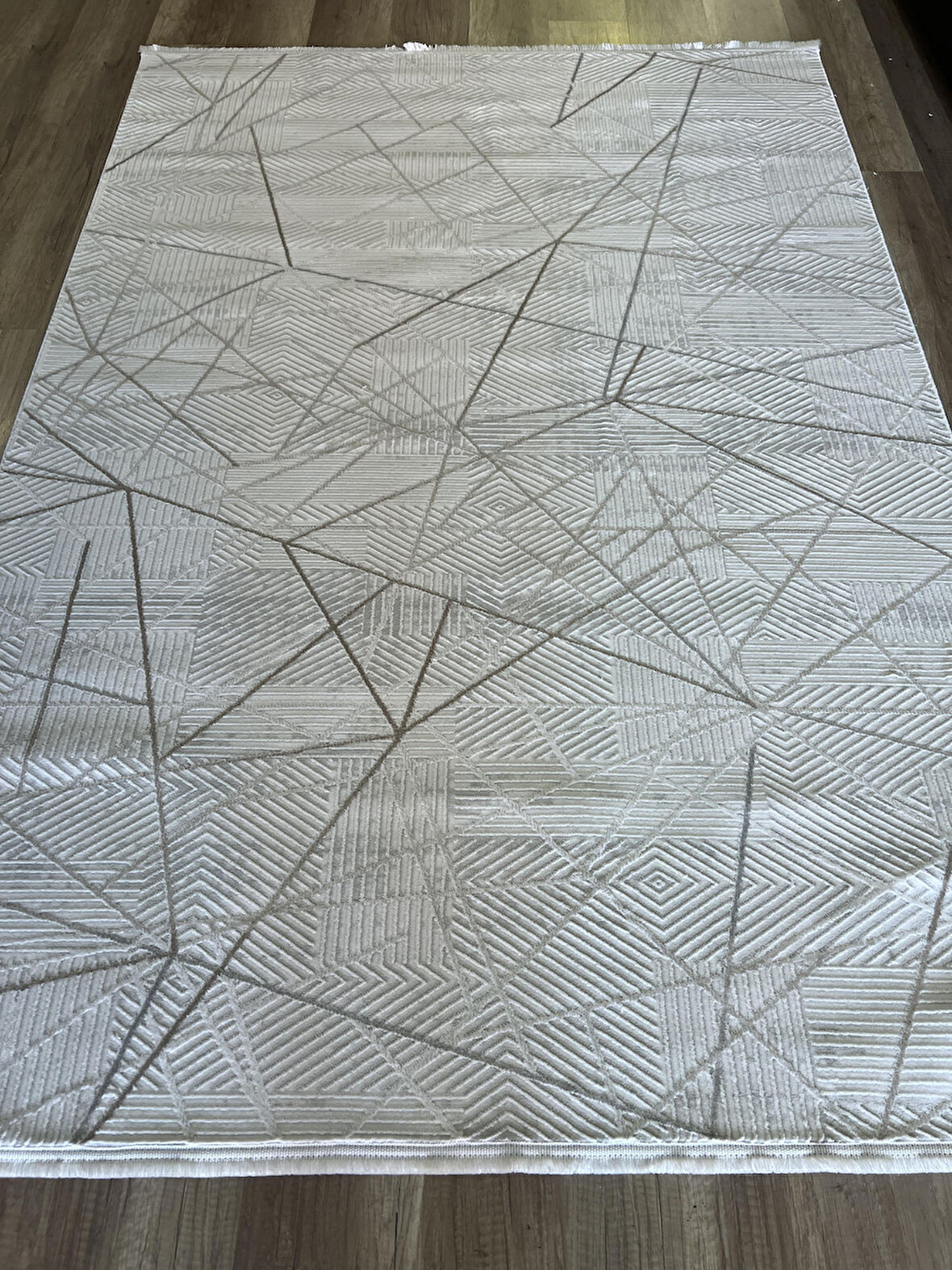 Hoom Rugs Moda 1080 Bej Yün Dokulu Akrilik Antibakteriyel Halı