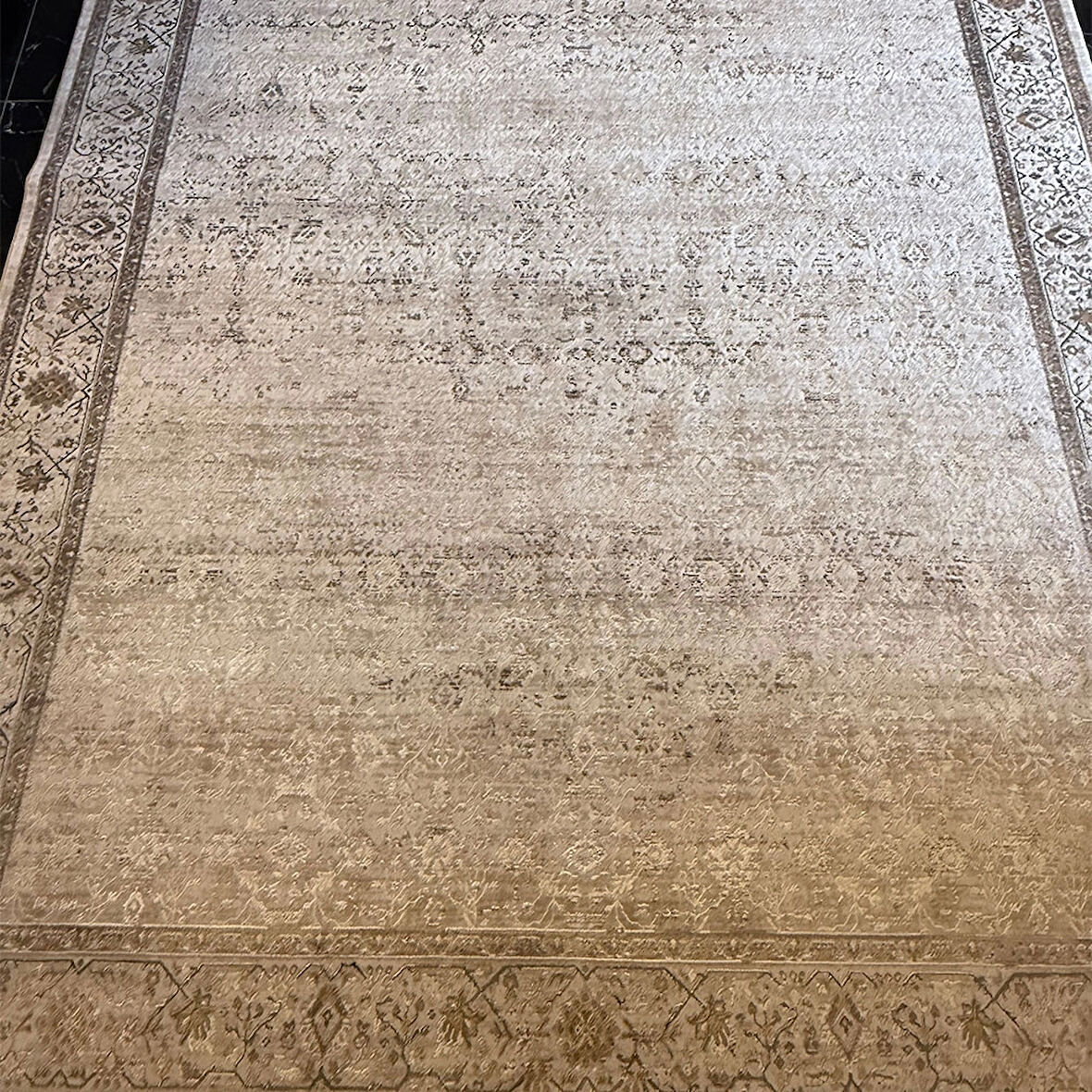 Hoom Rugs Woolly 4127 Krem Modern Salon Halısı