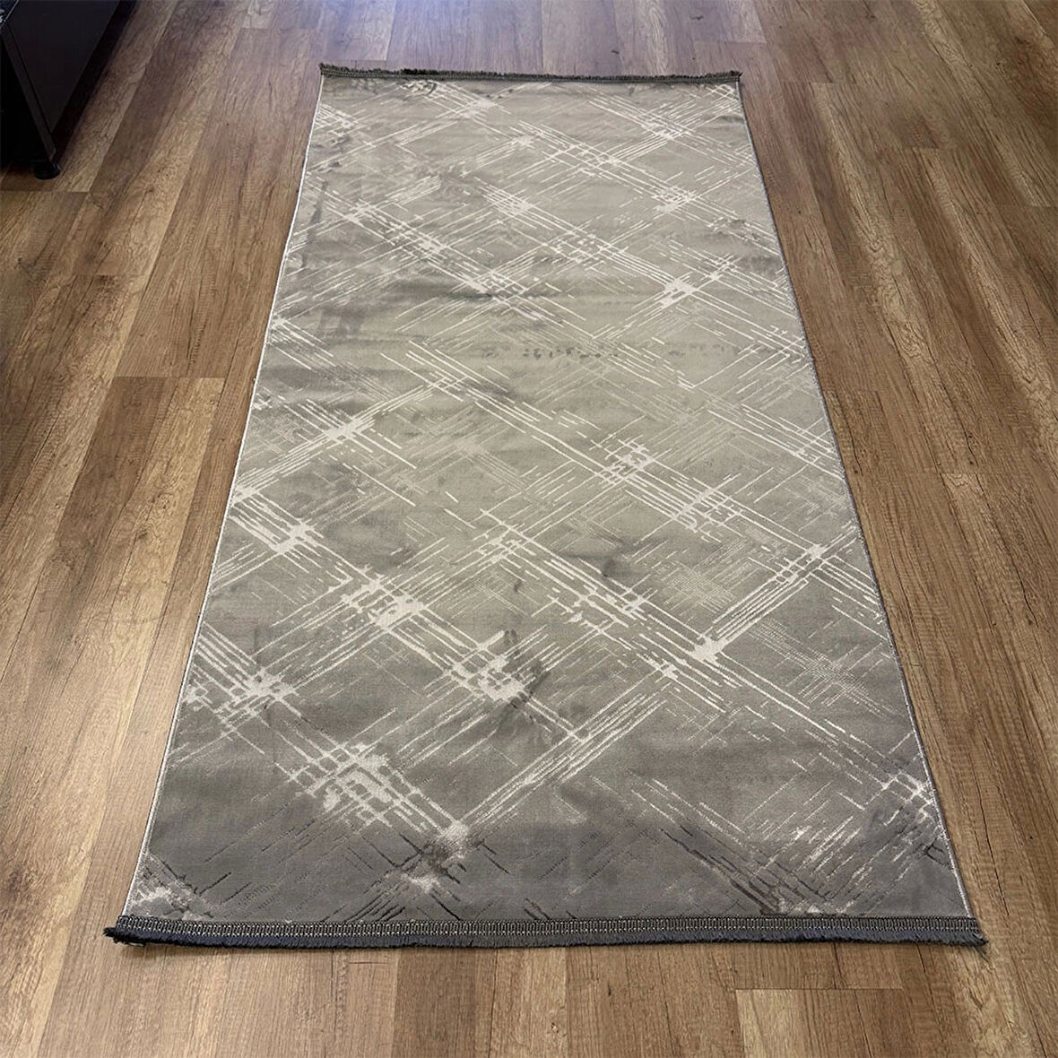 Hoom Rugs Cotton 1137 Gri Yıkanabilir Antibakteriyel Modern Halı