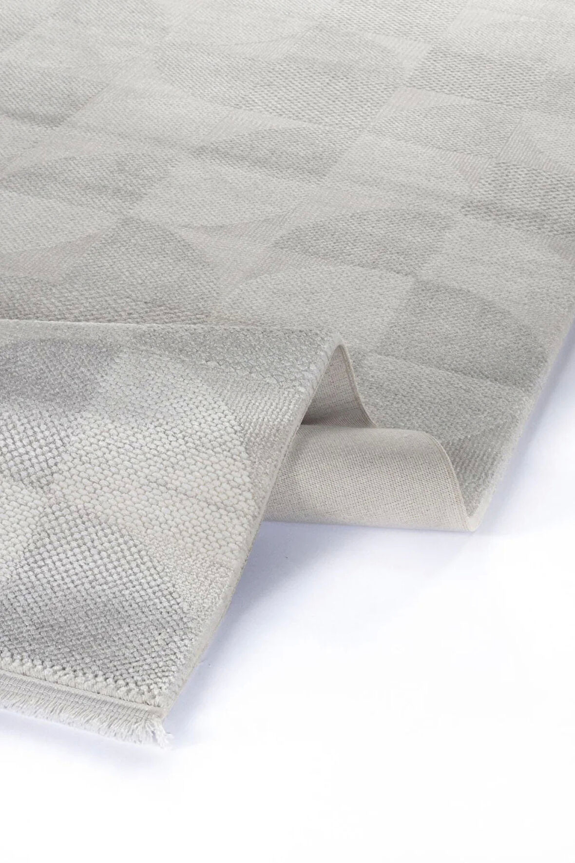 Apex Truva 6621 Gri Akrilik Modern Makine Halısı