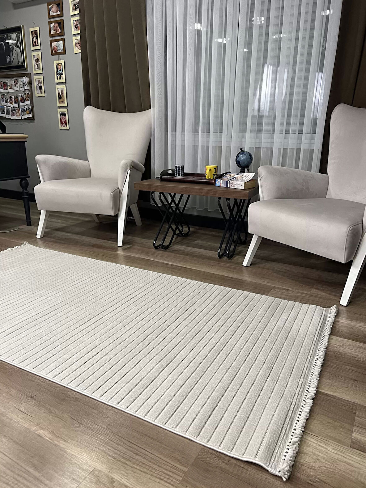 Hoom Rugs Prag 9216 Bej Modern Makina Halısı
